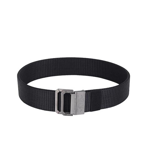 Men Black Textured Belt